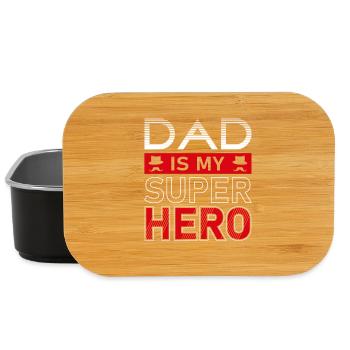 Dad Hero Best Friend Family Gifts - Lunch Box - black - Front