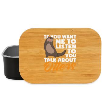 Gespräch Über Otter Seeotter Cartoon - Lunch Box - Schwarz - Vorne