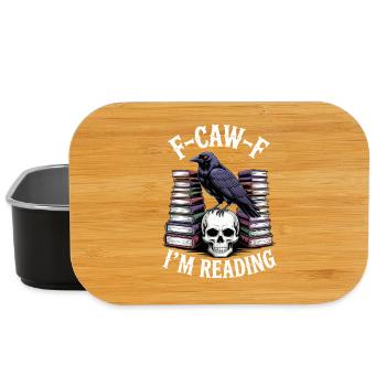 E-Caw-F: I’m Reading - Lunch Box - Schwarz - Vorne