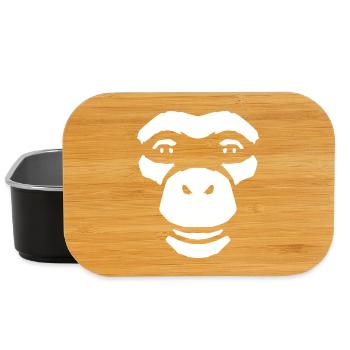 Affengesicht – Wilder Dschungel Primat Style - Lunch Box - Schwarz - Vorne