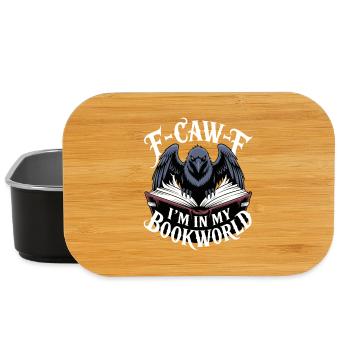F-Caw: I'm in my book world - Lunch Box - black - Front