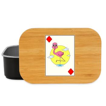 Flamingo Poker Jeu de cartes de poker - Boîte à goûter - noir - Devant