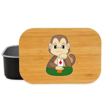 Monkey Poker Jeu de cartes de poker - Boîte à goûter - noir - Devant