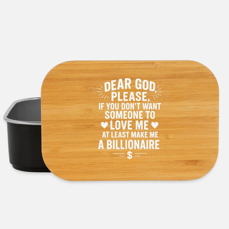 Dear God Please Make Me A Billionaire, Christian - Lunch Box - black