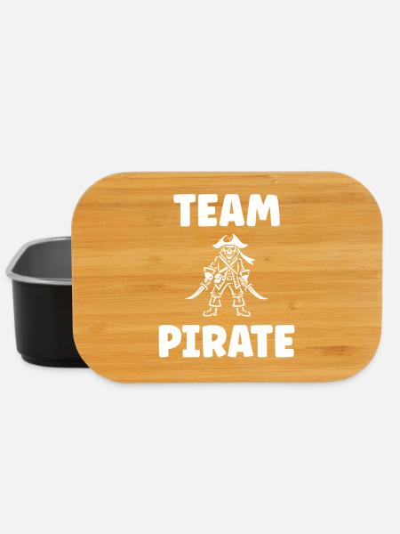 Piraten-Silhouetten-Team - Lunch Box - Schwarz