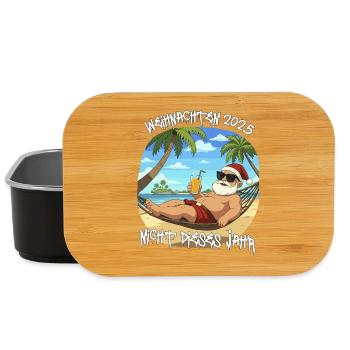 Weihnachtsurlaub am Strand 2025 - Lunch Box - Schwarz - Vorne