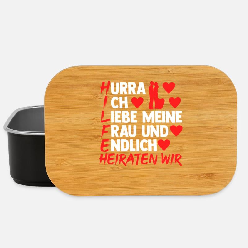 Bräutigam Polterabend Junggesellenabschied - Lunch Box - Schwarz