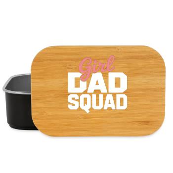 Girl Dad Squad – Vater Tochter Shirt Crew Look - Lunch Box - Schwarz - Vorne
