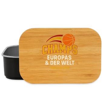 Basketball Champs Deutschland Basketballer  - Lunch Box - Schwarz - Vorne