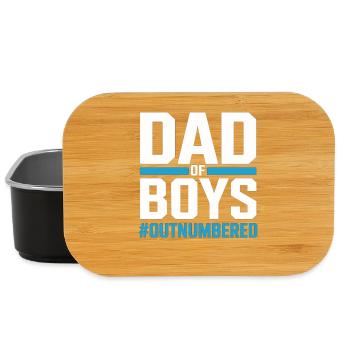 Dad of Boys – Chemise de papa pour les pères de garçon - Boîte à goûter - noir - Devant