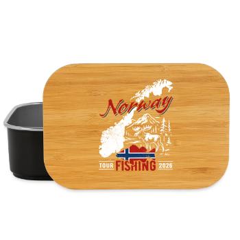 Norway Fishing Tour 2026 - Angler Geschenk - Lunch Box - Schwarz - Vorne