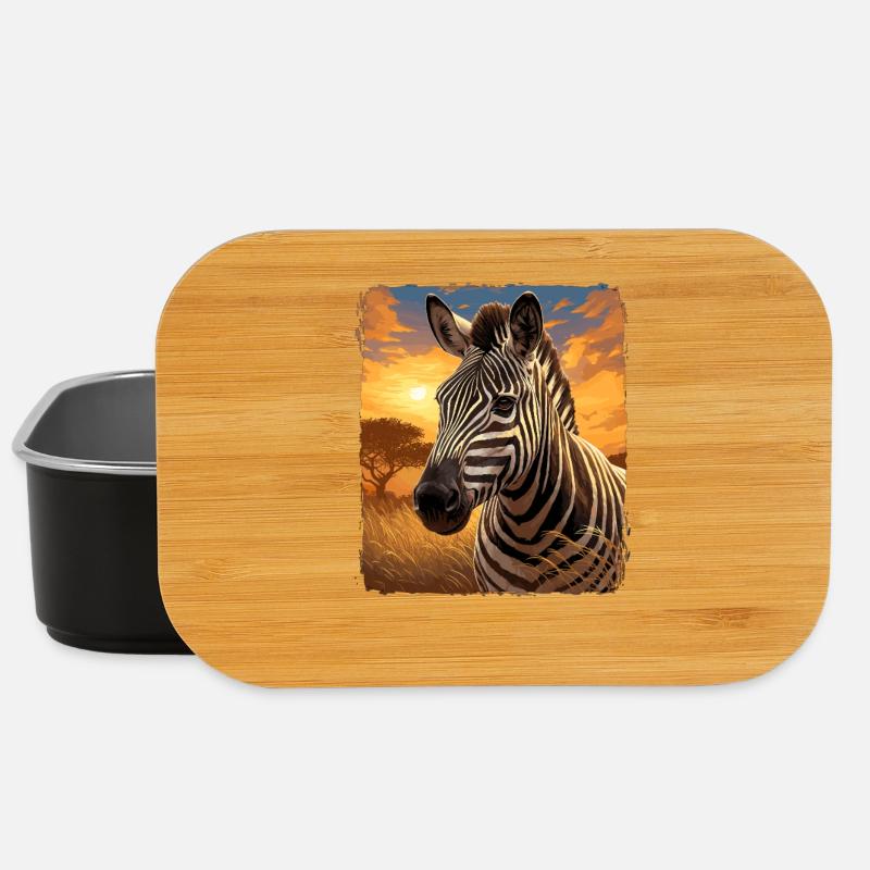 Zebras Zebra - Lunch Box - Schwarz