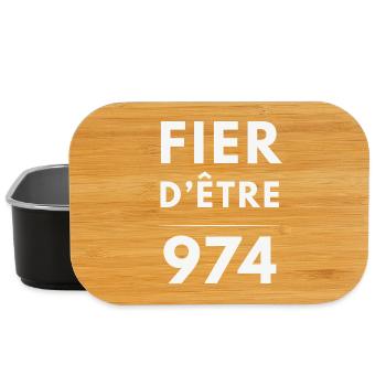 Fier d'Être 974 - Boîte à goûter - noir - Devant