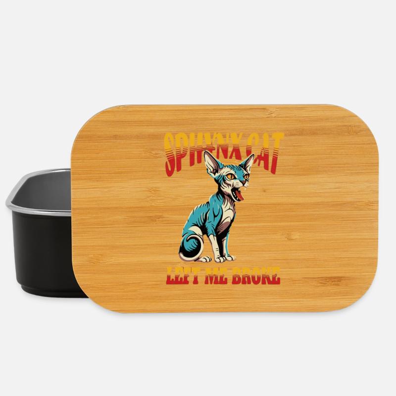 Sphynx Cat Funny - Lunch Box - black