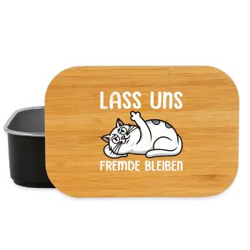 Mallorca LASS UNS FREMDE BLEIBEN Lustiges - Lunch Box - Schwarz - Vorne