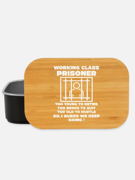 Monday Trapped Arbeit lustiges Arbeits Outfit - Lunch Box - Schwarz