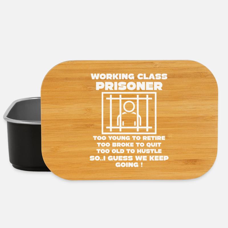 Monday Trapped Arbeit lustiges Arbeits Outfit - Lunch Box - Schwarz