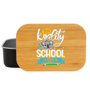 École Koala - Boîte à goûter - noir - Devant