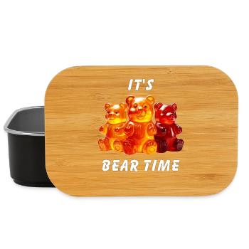 GUMMIBÄREN IT'S BEAR TIME - Lunch Box - Schwarz - Vorne