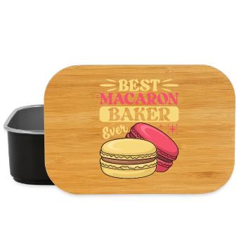 Macaron French Desserts - Lunch Box - black - Front