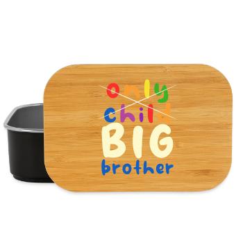 Großer Bruder Stolz Shirt - Lunch Box - Schwarz - Vorne