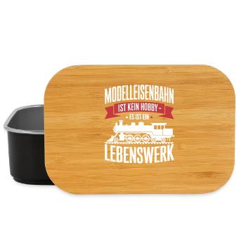  Modelleisenbahn Ist Kein Hobby Es Ist Ein - Lunch Box - Schwarz - Vorne