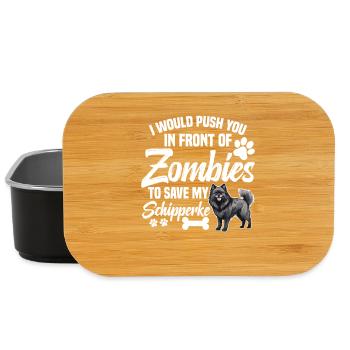 Je les pousserais devant des zombies pour obtenir mon - Boîte à goûter - noir - Devant