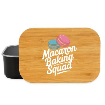 Macaron French Desserts - Lunch Box - black - Front