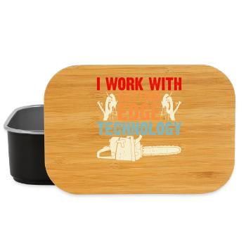 Baumpfleger Holzarbeiter Waldarbeiter Geschenk - Lunch Box - Schwarz - Vorne