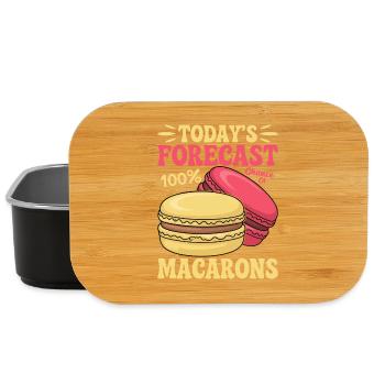 Macaron French Desserts - Lunch Box - black - Front