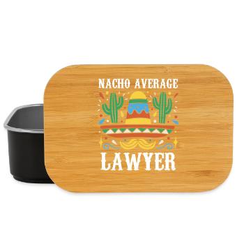 Nacho Average Lawyer Illustration - Lunch Box - Schwarz - Vorne