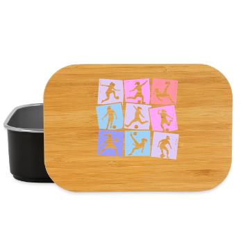 Soccer Girl Soccer Girl Kids Women - Lunch Box - black - Front