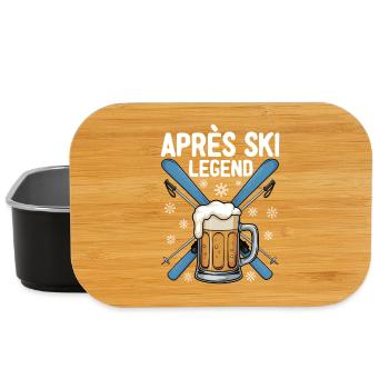 Légende de l’après-ski - Boîte à goûter - noir - Devant