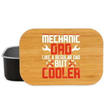 Mechanic Dad Mechatronics Technician Screwdriver Gift - Lunch Box - black - Front