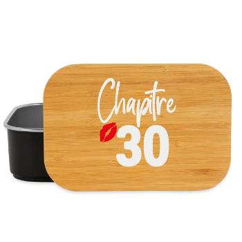 Chapitre 30 cadeau d’anniversaire femme 30 ans - Boîte à goûter - noir - Devant