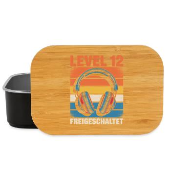 Geburtstag Level 12 Freigeschaltet - Lunch Box - Schwarz - Vorne