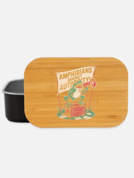 Amphibians Against Authority Portland - Lunch Box - black