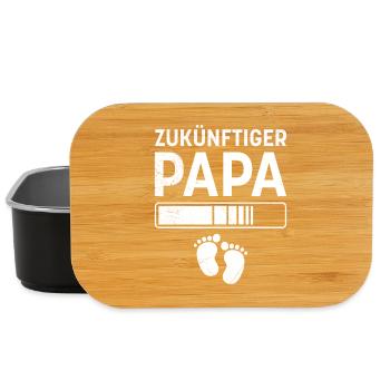 Werdender Vater ZUKÜNFTIGER PAPA Lustiges - Lunch Box - Schwarz - Vorne