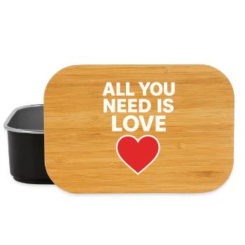 All You Need Is Love Heart - Lunch Box - black - Front