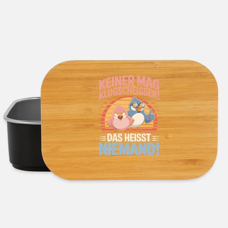  Keiner Mag Klugscheißer Das Heißt Niemand - Lunch Box - Schwarz