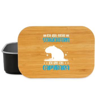 Capybara nicht schüchtern Wasserschwein - Lunch Box - Schwarz - Vorne