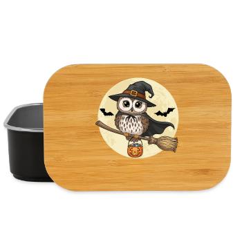 Süße Eule Hexe Halloween - Lunch Box - Schwarz - Vorne