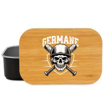 Schädel Krieger Helm Batten Germane - Lunch Box - Schwarz - Vorne