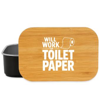 Fonctionnera pour le papier toilette - Boîte à goûter - noir - Devant