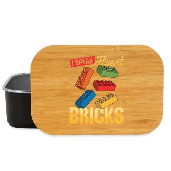 Building Blocks Kids Brick Builder - Lunch Box - black - Front