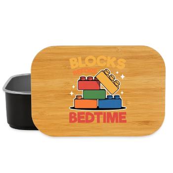 Building Blocks Kids Brick Builder - Lunch Box - black - Front