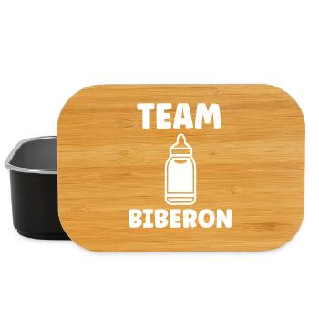 Team Biberon - Boîte à goûter - noir - Devant