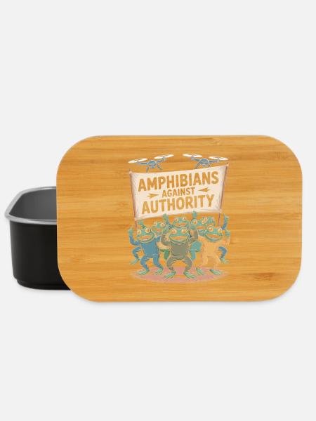 Amphibians Against Authority Portland - Lunch Box - black