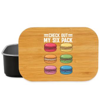 Macaron French Desserts - Lunch Box - black - Front