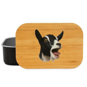 Goat Goat Breeding Goat Farmer Black Goat - Lunch Box - black - Front